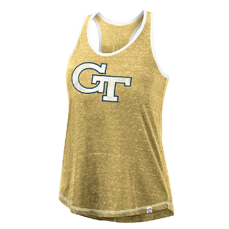 Ladies Georgia Tech Circus Wedding Tank Top baby blue tank