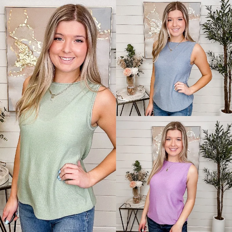 Time to Rewind Avery Mae Tank Top - 3 colors! silver tank top