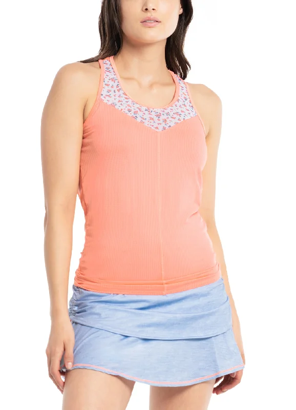 Blossom Tie Back Tank high neck tank