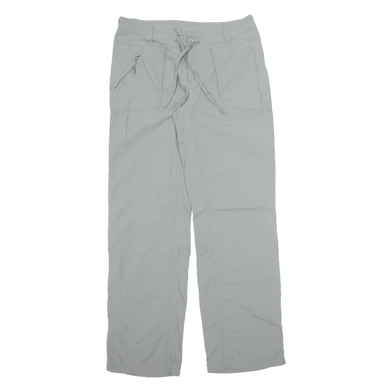 THE NORTH FACE Outdoor Camo Womens Trousers Grey Relaxed Straight Nylon W32 L34 Trousers Palazzo Wide Leg