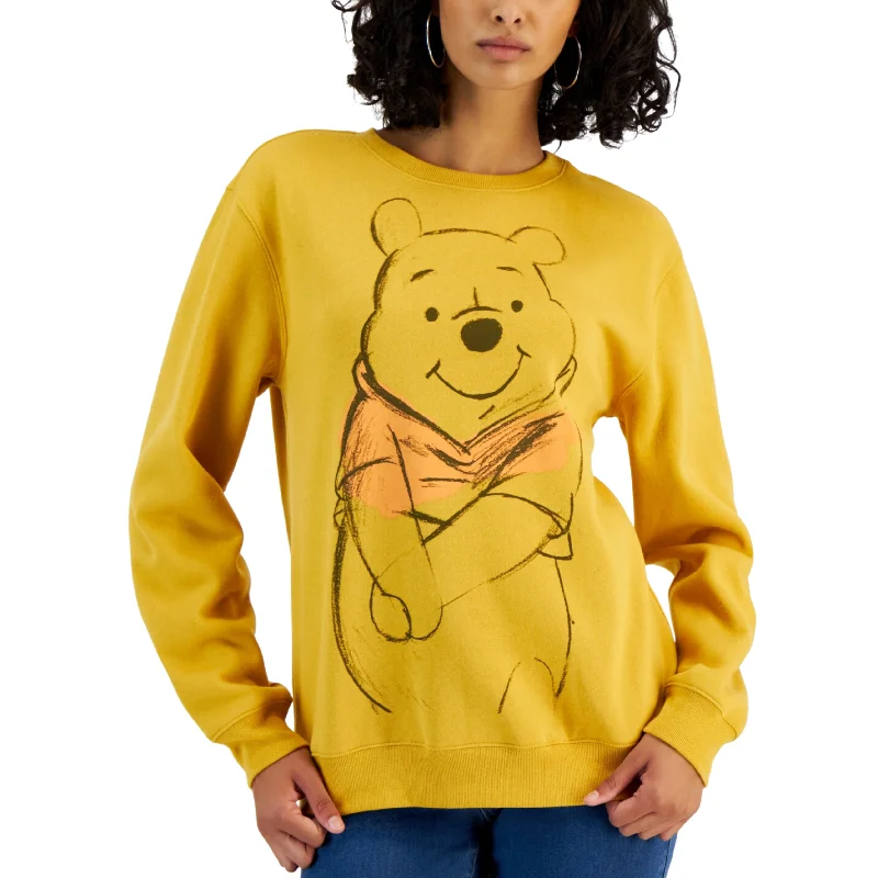 DISNEY -  Winne the Pooh Graphic Sweatshirt Hoodie with Bell Sleeves Flared Feminine