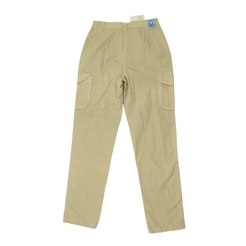 Murphy & NYE Womens Beige Cargo Trousers | Vintage High End Sail Wear VTG Trousers Solid Black