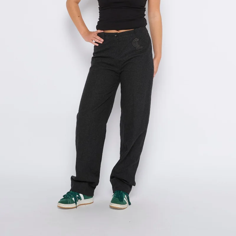 Slouchy Wide Leg Trousers - UK 10 Trousers Mesh Breathable