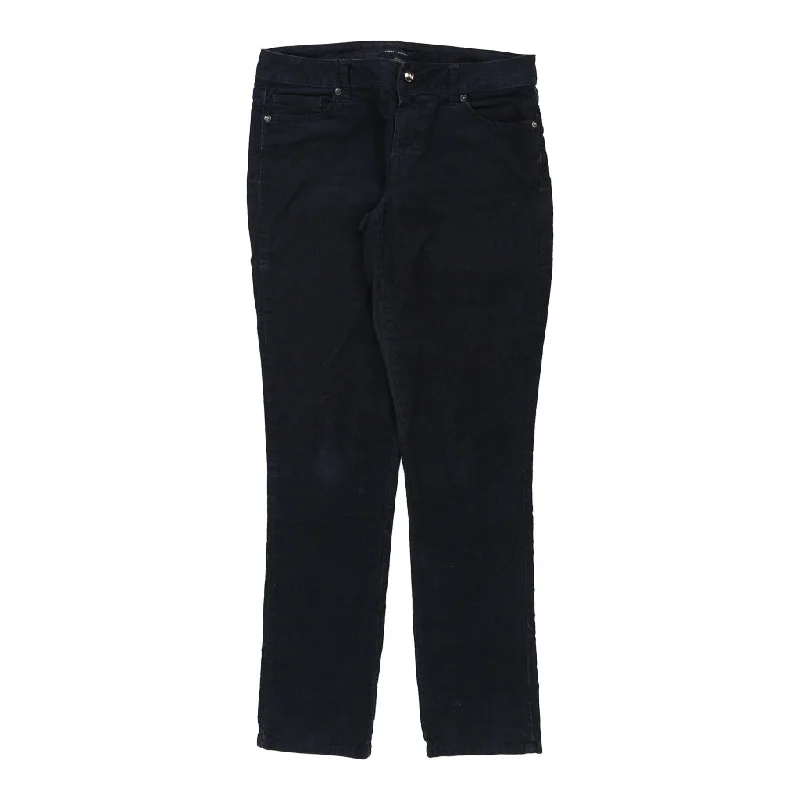 Tommy Hilfiger Cord Trousers - 34W UK 12 Navy Cotton Trousers Party Sparkling