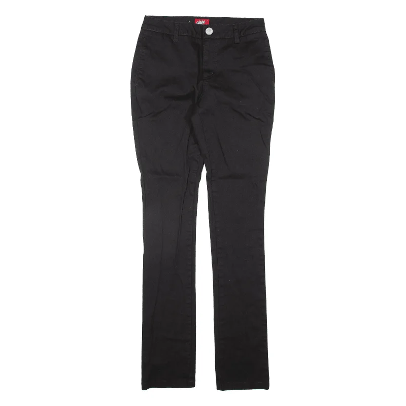 DICKIES Workwear Womens Trousers Black Slim Skinny W24 L31 Trousers Exclusive Limited