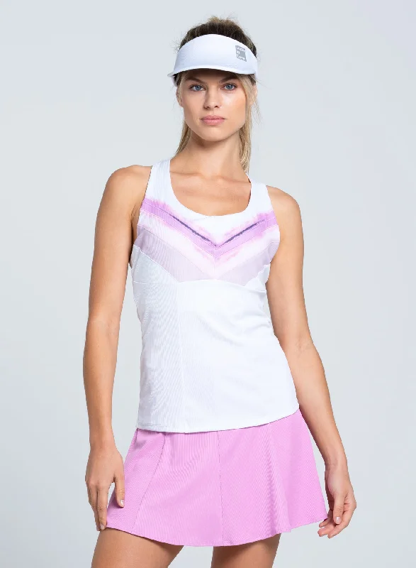 Mystic Petal Racerback Tank white tank top