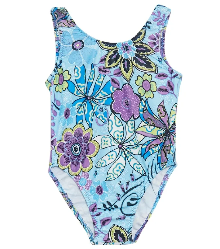 Tidepools Girls' Topsy Turvy Tank One Piece Swimsuit (Baby) breathable tank top