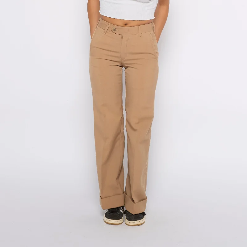 Smart Turn Up Leg Trousers - UK 6 Trousers New Arrival