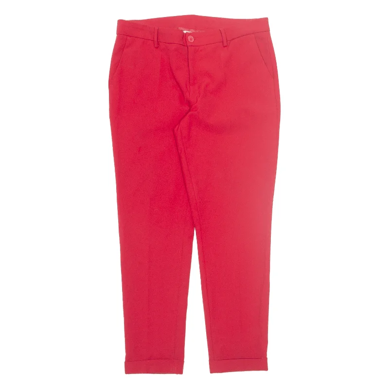 LUI JO Chino Womens Trousers Red Regular Tapered W32 L28 Trousers Sale Discount