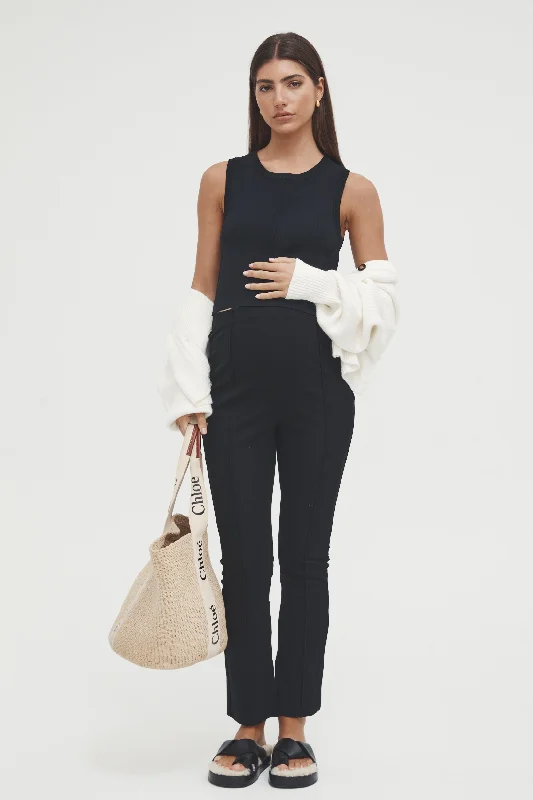 Piper Crop Tank (Black) - FINAL SALE ivory tank top