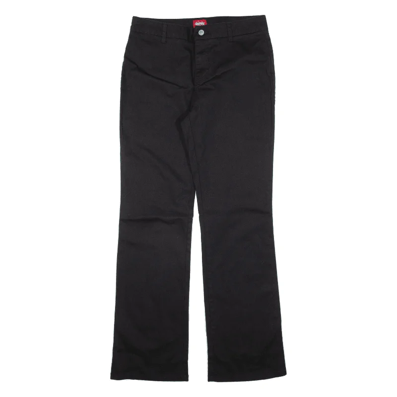 DICKIES Workwear Womens Trousers Black Regular Bootcut W30 L30 Trousers Versatile Stylish