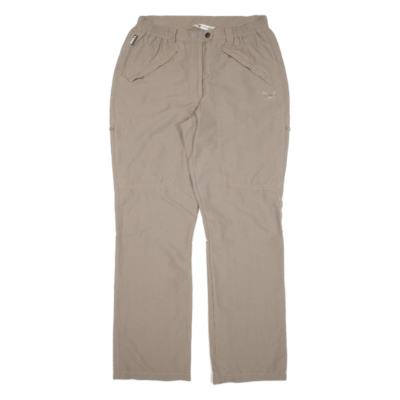 SALEWA Cargo Womens Trousers Beige Relaxed Straight W29 L31 Trousers Leisure Comfortable