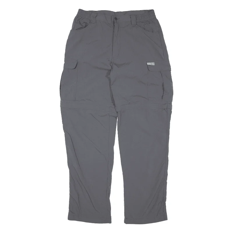 SALEWA Cargo Zip-Off Womens Trousers Grey Regular Straight W30 L31 Trousers trendy modern