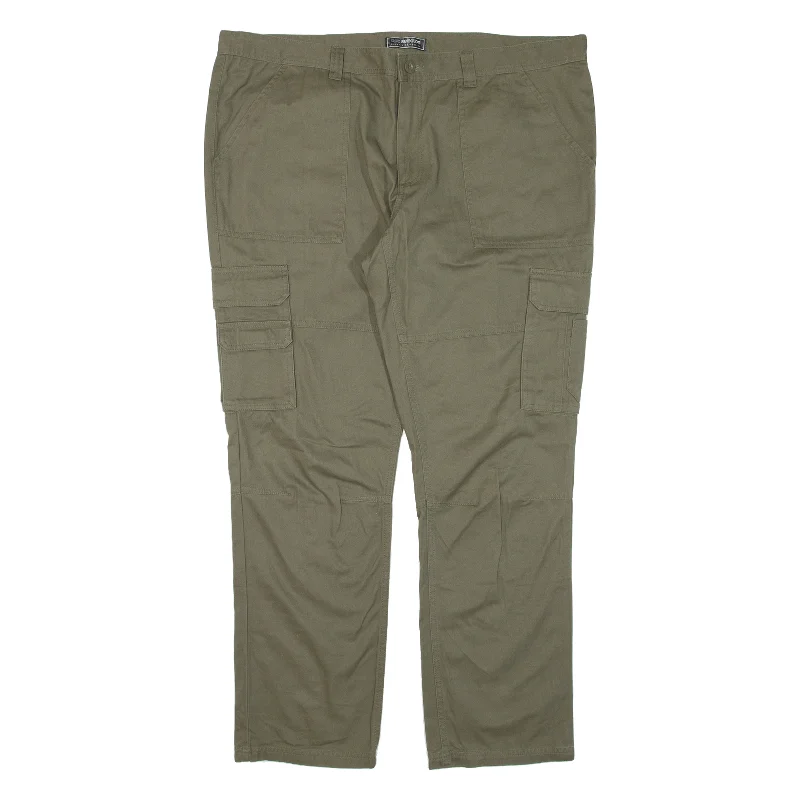 BPC COLLECTION Cargo Womens Trousers Green Regular Straight W42 L30 Trousers Hiking Durable