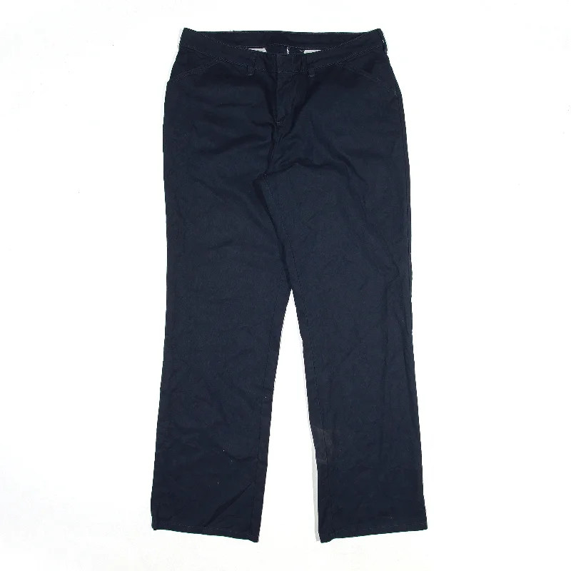 DICKIES Workwear Trousers Blue Regular Straight Womens W34 L30 Trousers Occasion Special