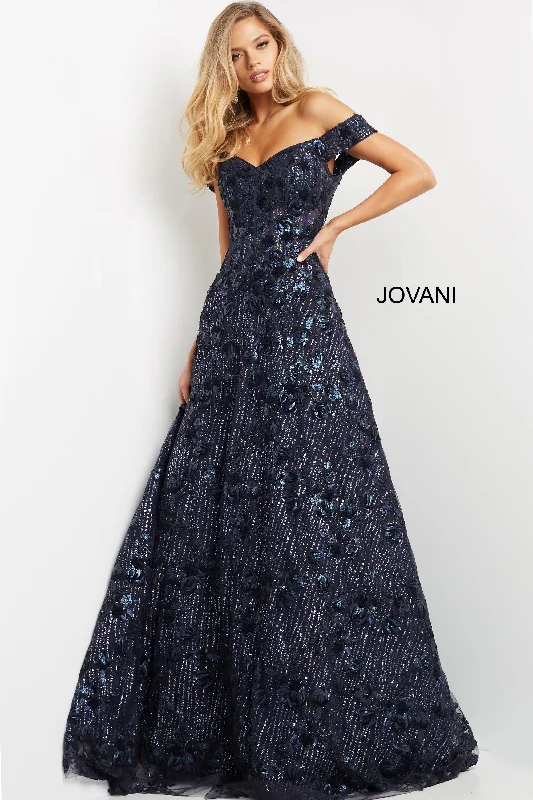 Embellished A Line Evening Dress By Jovani -07162 Tunics Denim casual