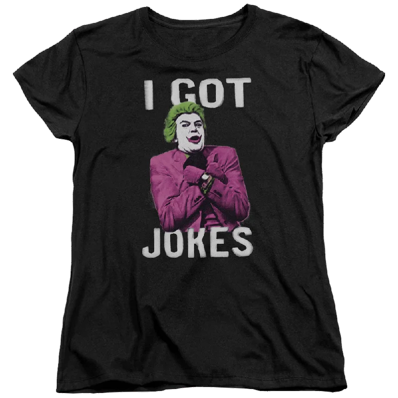 Batman - Classic TV Series Got Jokes - Women's T-Shirt Chenille Blend Fleece Blend Nylon Blend