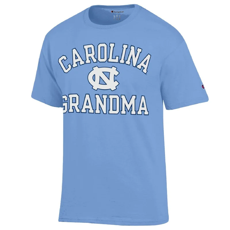 UNC Grandma Carolina T-Shirt in Blue by Champion Cotton Fabric Linen Fabric Terry Fabric