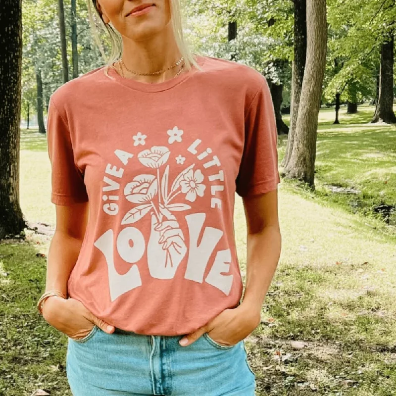 Give a Little Love Tee Layered Multi-layer Single Layer