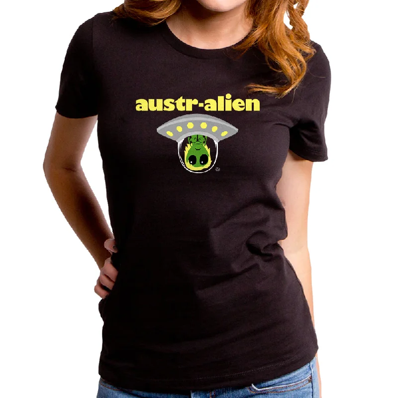 Australien Women's T-Shirt Satin Blend Silk Blend Wool Blend