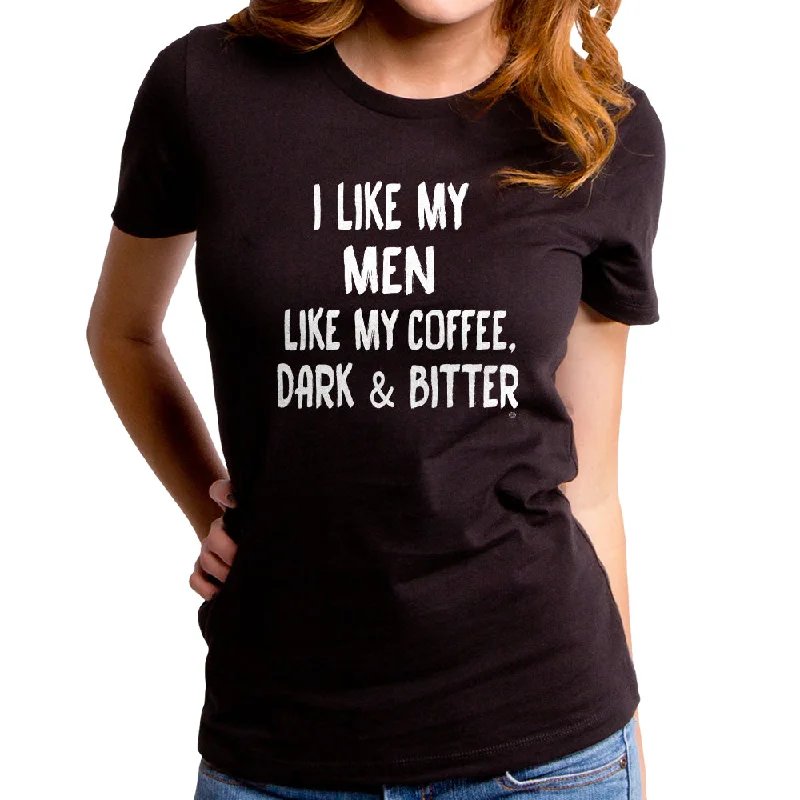 I Like My Men Women's T-Shirt V-Neck T-Shirt Long Sleeve Cotton