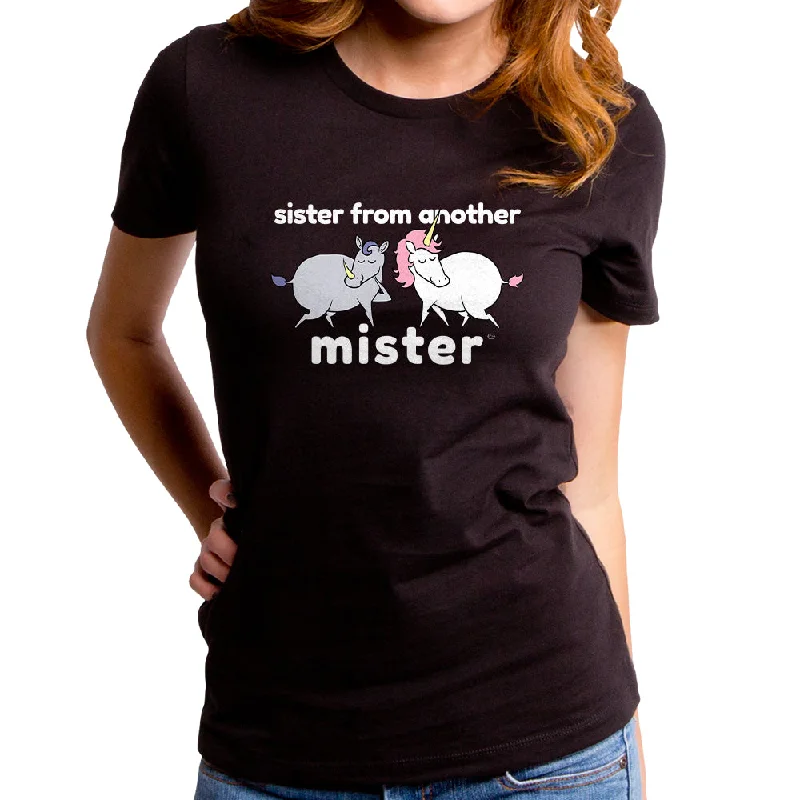 Sister Sister Women's T-Shirt Terry Blend Velvet Blend Canvas Blend