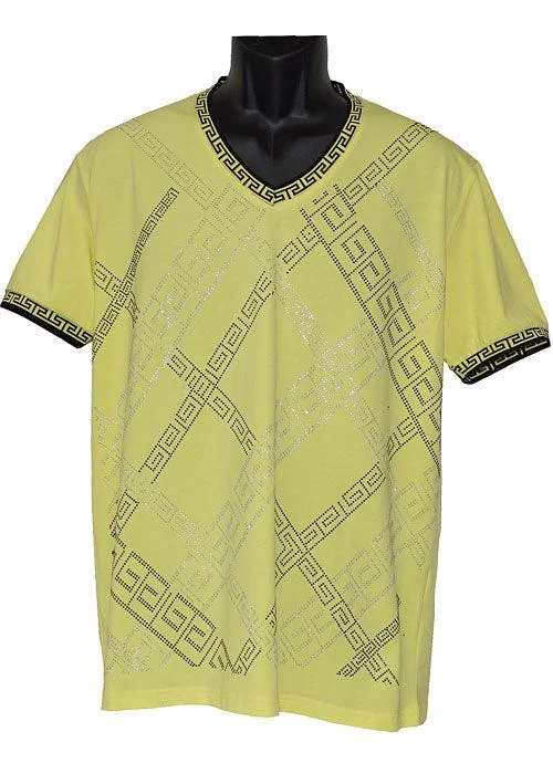 Lanzino Shirt # VSC021 Lemon Jersey Fabric Tulle Fabric Batik Fabric