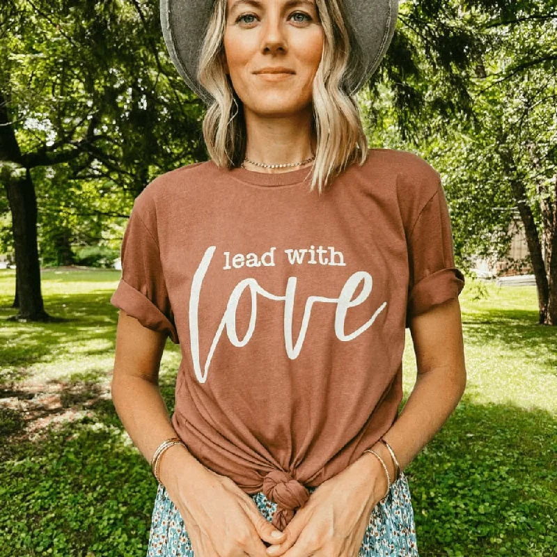 Lead with Love Tee Lace Blend Ribbed Blend Corduroy Blend