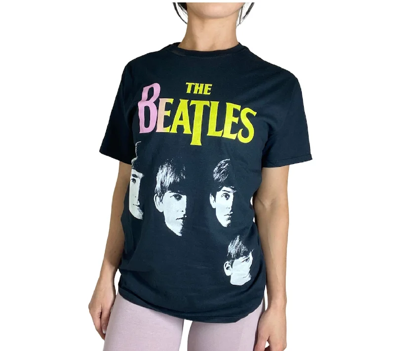 TMD Beatles Tee Solid Print Embellished