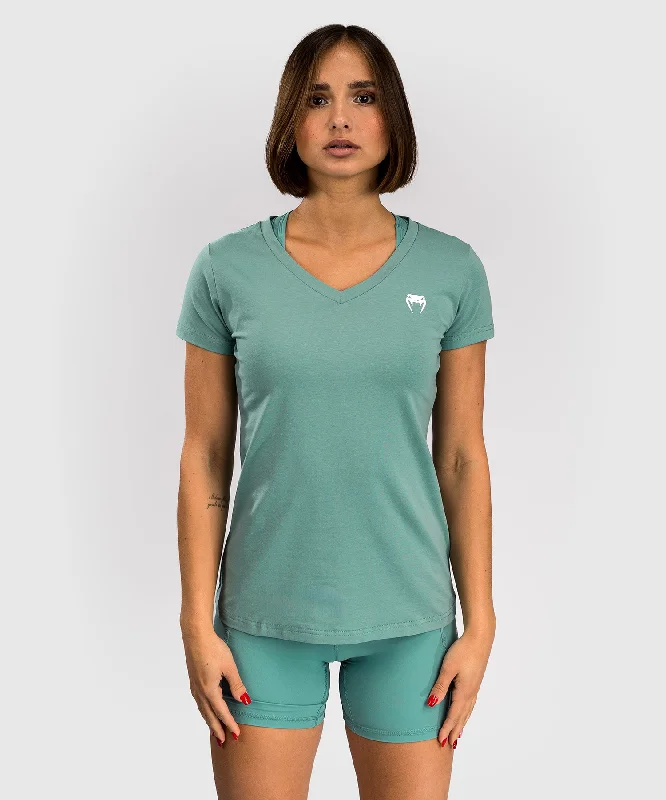 Venum Essential Women's T-Shirt - Aqua Green Collared T-Shirt Boat Neck A-Line