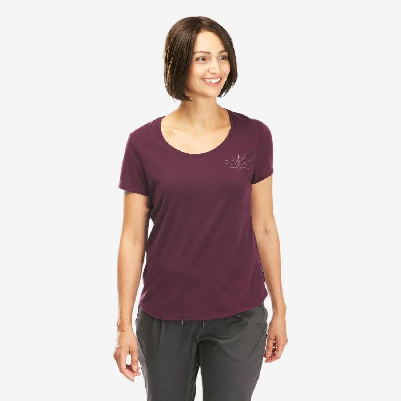 Women's Hiking T-shirt - NH500 Layered Multi-layer Single Layer